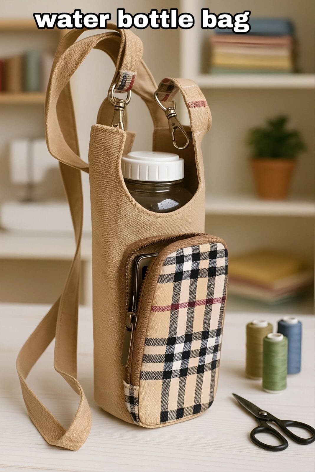 Water Bottle Bag Free Pattern - Hand Crafted