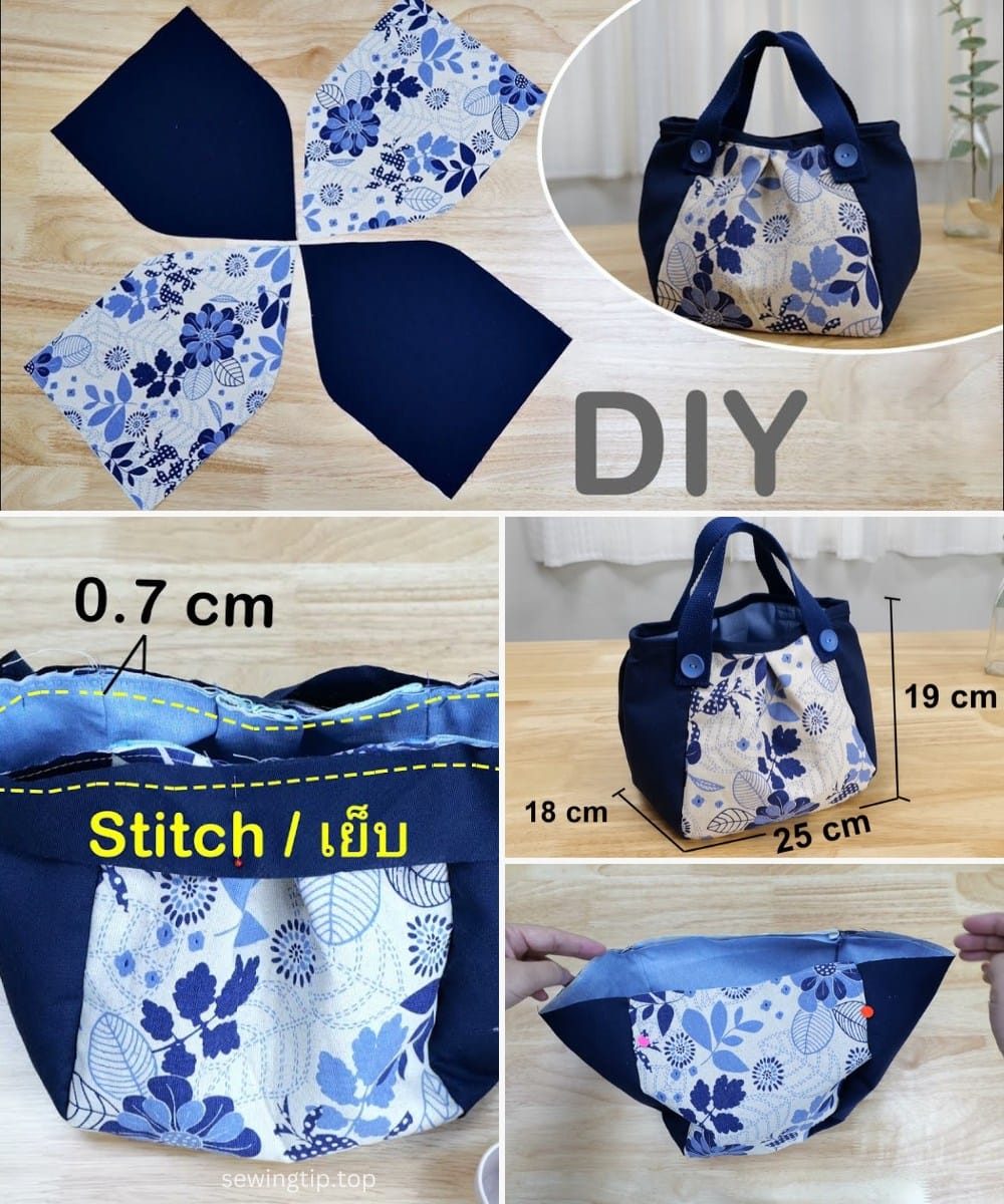 Sewing Handbag Free Pattern - Hand Crafted