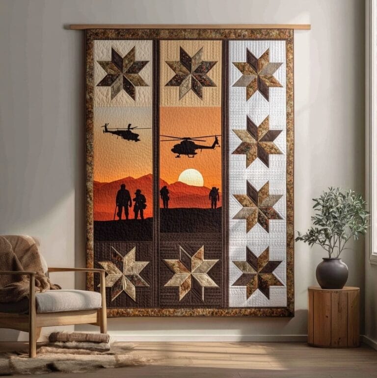 Silent Salute Quilt Pattern - Hand Crafted