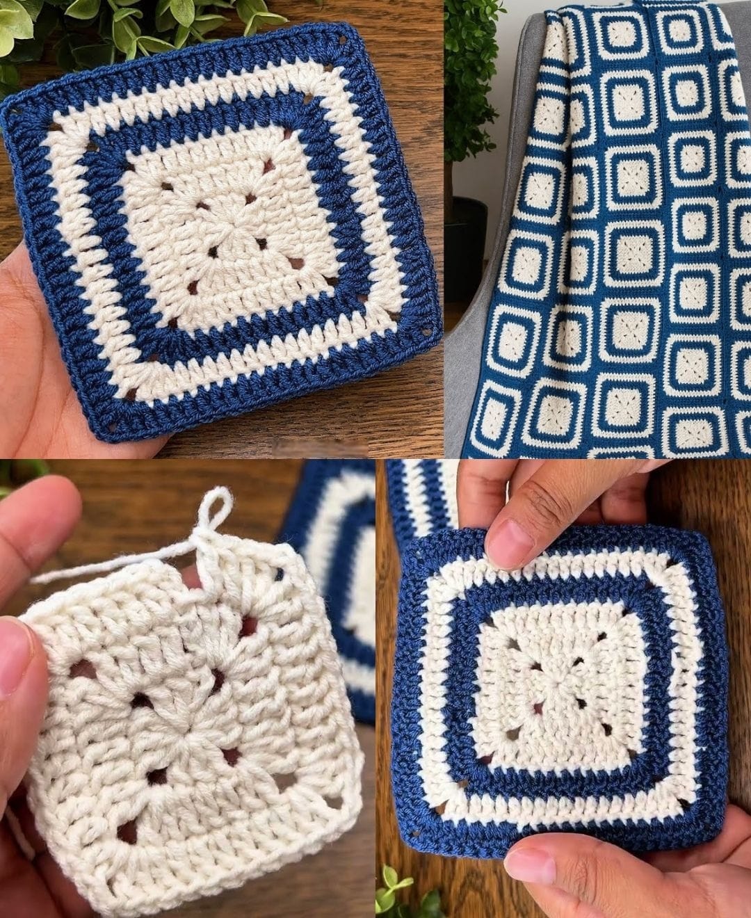 Unique Crochet Square Tutorial - Hand Crafted