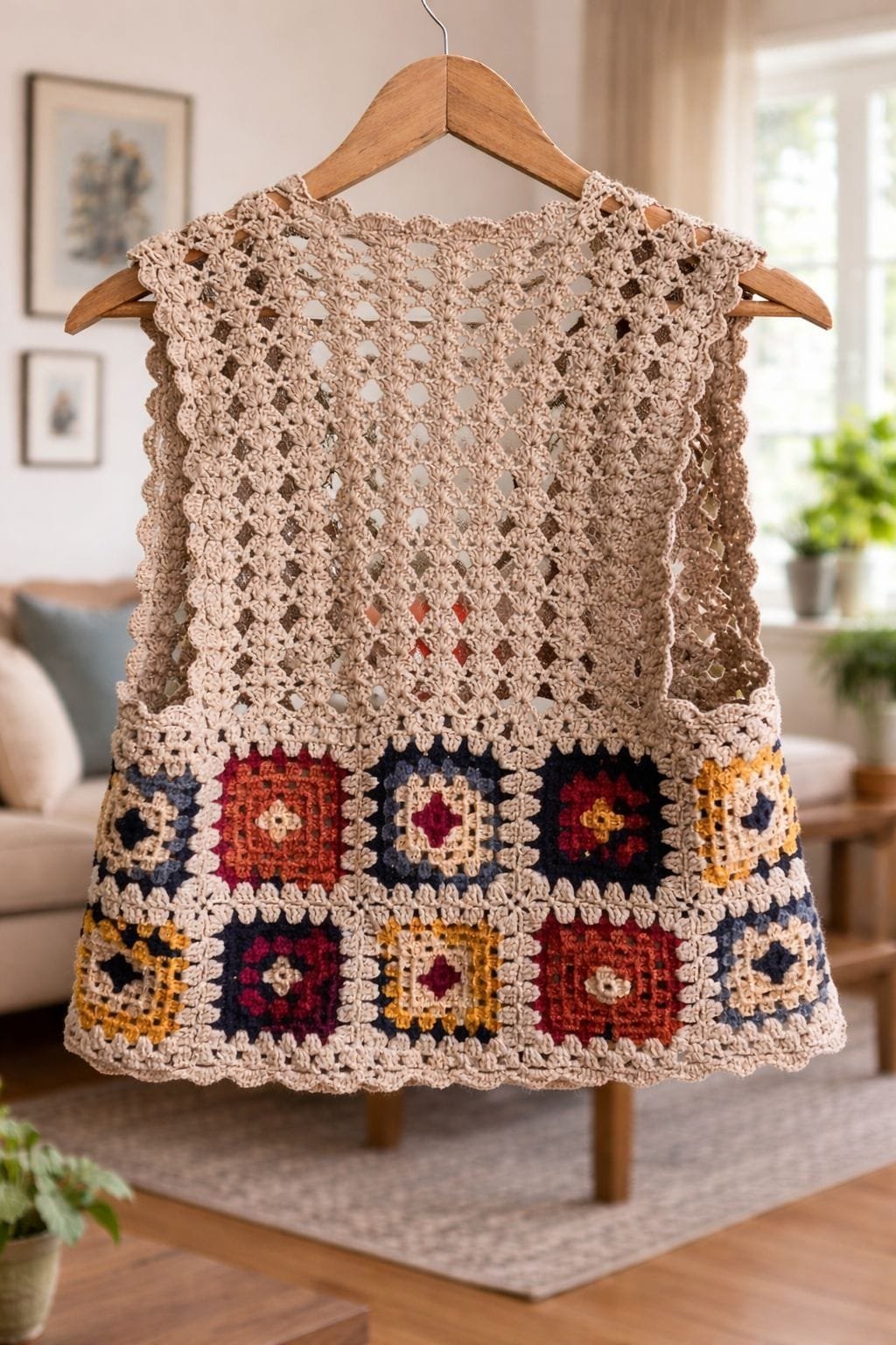 Crochet Sleeveless Blouse Pattern - Hand Crafted