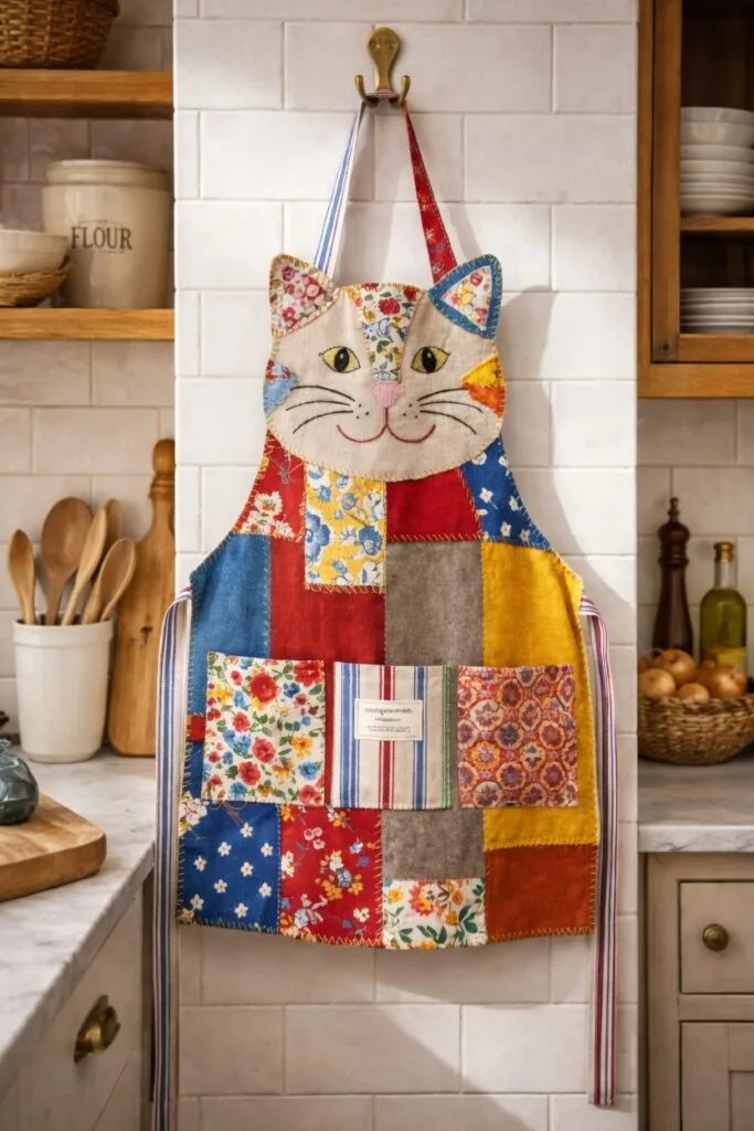 Quilted Cat Apron Pattern